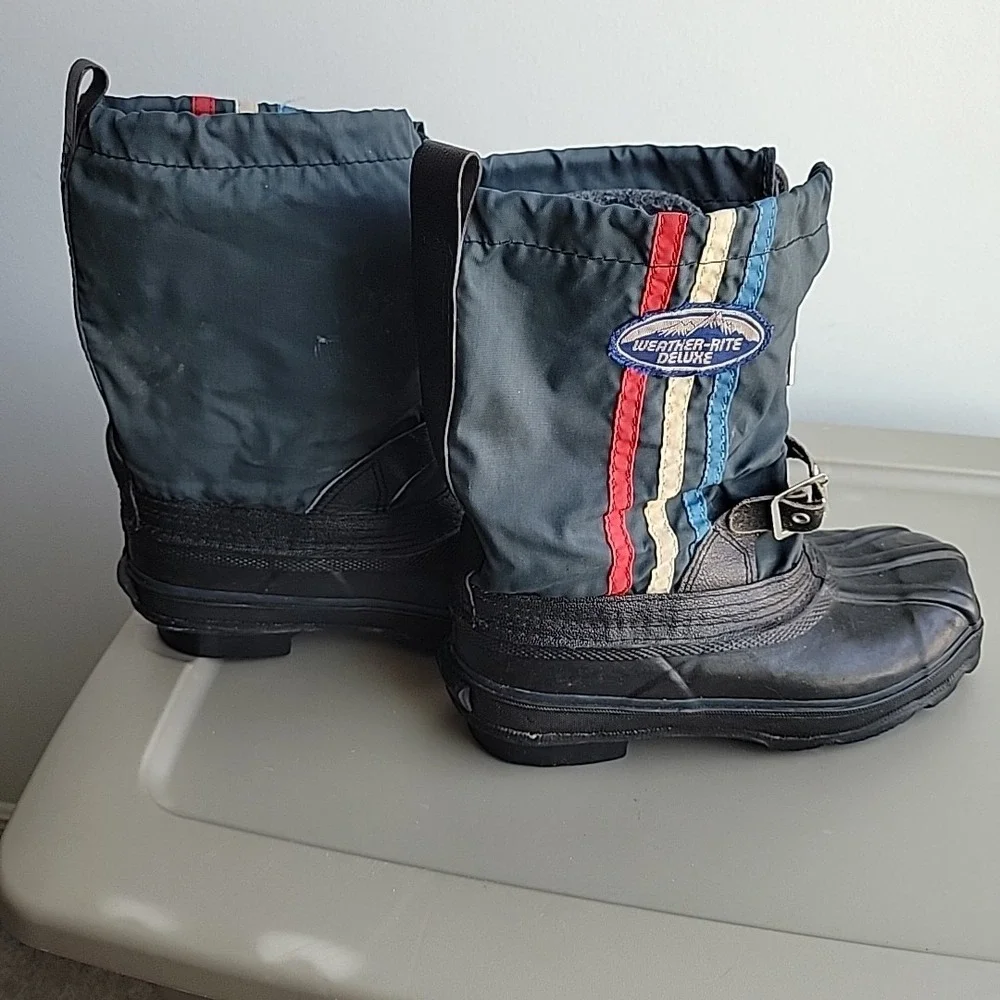 Vintage 1980's Weather Rite Deluxe Snowmobile Boots Snow Winter Lined US 5 EU 36